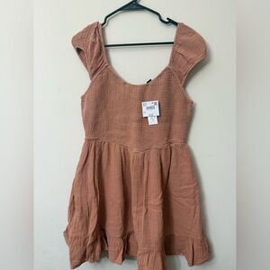 Rust Sleeveless Dress